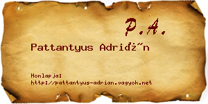 Pattantyus Adrián névjegykártya